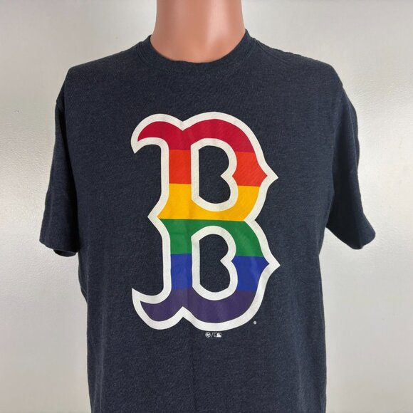 ’47 Other - Boston Red Sox Pride T Shirt Mens Size S Blue 47 Brand MLB Baseball